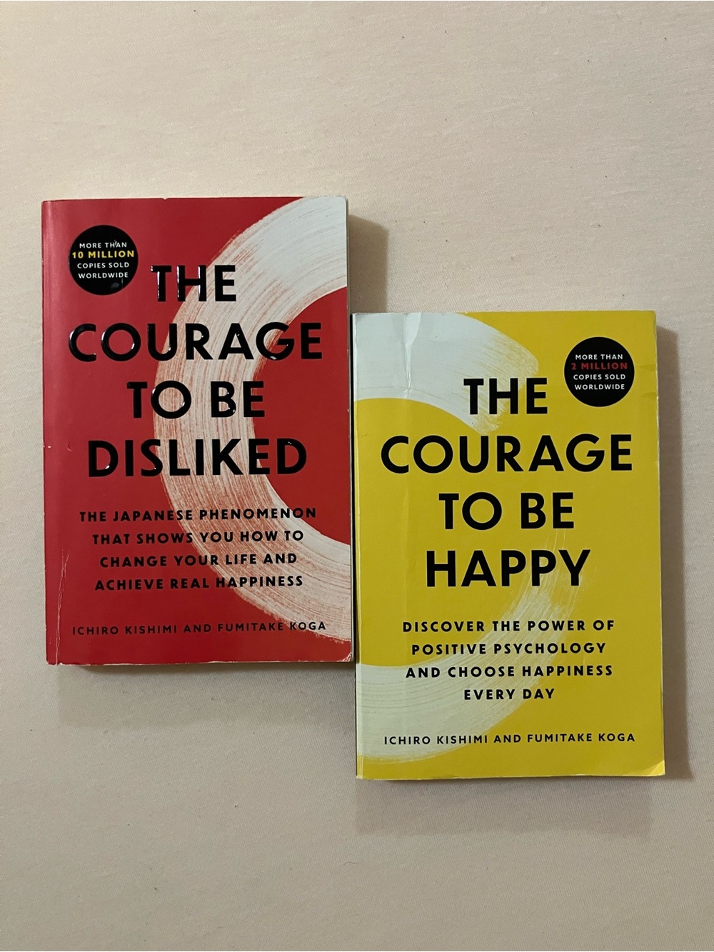 The Courage to Be Disliked & Be Happy 2 Book Self Help Psychology Bundle